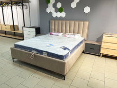 Мягкая кровать L012 160x200 с п/м + матрас Бум-3